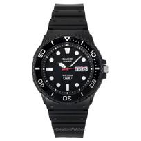 Casio Standard Analoginis Dervos Dirželis Juodas Ciferblatas Kvarcinis MRW-230H-1E1V 100M Vyriškas Laikrodis juoda