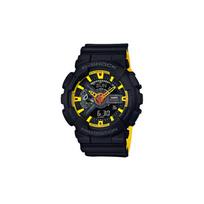 Casio series head-on series 200 meters waterproof quartz movement resin strap Japanese and Korean watch men's watch black dial GA-110BY-1A juoda