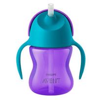 Philips Avent Avent puodelis su lanksčiu šiaudeliu 200 ml SCF796, violetinis, 1 vnt. blue