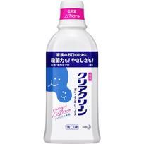 KAO CLEAR CLEAN Burnos skalavimo skystis Švelnusis mėtų skonis 600 ml (Kvazi-narkotikas) Karieso prevencinis burnos skalavimo skystis <Kaip naudoti> - Po kasdienio dantų valymo šepetėliu, palaikykite atitinkamą