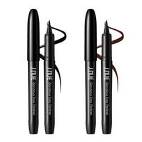 J.Mu 1+1 brush pen eyeliner that never smudges, 1 piece, 1+1 pen brown black