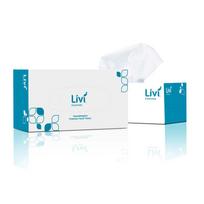 Livi Essentials 2 sluoksnių veido servetėlės 200 vnt. (Dėžutė iš 30)