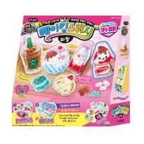 [Mimi World Oficialus] Gaminant Squishy Papildas #Desertas Kavinė, populiarūs Korėjos personažų žaislai pink