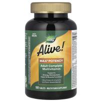 Nature's Way, Alive! Max3 Potency, complete multivitamin for adults, contains iron, 180 tablets