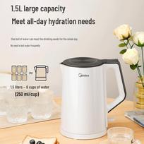 Midea Electric Kettle CN plug (adapter included) white