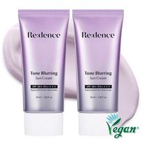 Redense Poras maskuojantis apsauginis kremas nuo saulės SPF50+ PA++++ Jautriai odai Toną suvienodinantis apsauginis kremas nuo saulės be baltumo, akių graužimo, lipnumo, riebumo, 2 vnt., 50 ml white