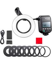 Japoniškas Godox Makro Žiedas 76Ws 8 Objektyvo Adapteris Japoniška Instrukcija Pridedama [Oficialus Platintojas] MF-R76 Blykstė, GN14, 5000K, 7.2V/2600mAh, Žiedai, black