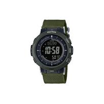 CASIO vyriškas PRO TREK pilkas laikrodis PRG-30B-3PR PRG-30B-3PR Green Strap black