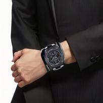 CASIO GST-W100 series 200 meters waterproof solar Quartz resin strap men's watch black dial GST-W110MS-7AJF juoda
