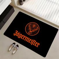 Fashion Drinks J-Jagermeister Floor Mat Eco Flannel Doormat Non-Slip Odorless Indoor Soft Short Plush Floor Rug 40x60cm gray