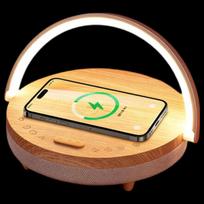 EZVALO Wireless Charging Bluetooth Speaker Table Lamp (CN version) beige