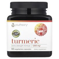Youtheory, turmeric, extra strength formula, 60 veggie capsules