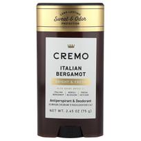 Cremo, Antiperspirant & Deodorant, Italian Bergamot, 75g (2.65oz) beige