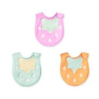 Strawberry bib 3-piece set, korean baby products white