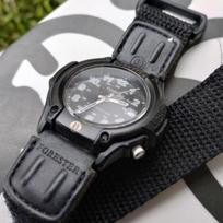 Casio FT-500WC-5B elektroninis rankinis laikrodis vyriškas, moteriškas mados poros studentas, atsparus vandeniui šviesos funkcija Black / Black gray