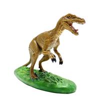 Tikra dinozauro figūrėlė Senovės būtybės figūrėlė Modelis Kreidos periodo Galingas lėlės žaislas [Įspūdinga! Dinozauras] (Velociraptor) brown