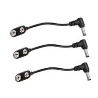 YINKE 15CM 9V AC Adapter Jack 3-Pack I Type black