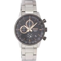 Seiko Unisex SSB331P1 (Chronograph Quartz SS IP Bezel BK Bracelet Men's) Watch