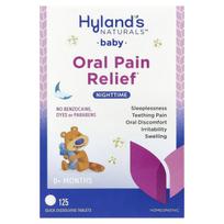 Hyland'S Naturals, Infants, Oral Pain Relief, Nighttime, 0 Months and Up, Quick Dissolve Tablets, 125