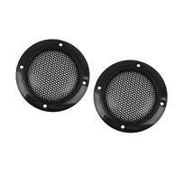 ACROPIX Automobilio žemų dažnių garsiakalbio dangtelis Garsiakalbio grotelių apsauga 63,5 mm Metalo tinklelis Apvalus Juodas 2 vnt. juoda