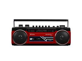 SANSUI „Bluetooth“ radijo kasečių grotuvo kortelė MP3 atkūrimas [suderinamas su USB/SD] SCR-B2 [RD] raudona
