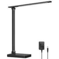 Lepro Stalo Lempa Stalinė Lempa su AC USB Itin Aukštas Balansas Apšvietimas ir Įrenginių Įkrovimas Dienos Šviesos Jutiklis Energijos Lygiai Stilingas Stalas Mokymosi Stalas juoda