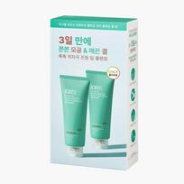 Acwell Licorice pH Balancing Pore Cleansing Gel Foam Double Set (160mL+160mL) blue