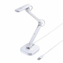 Sanwa Supply USB dokumentų kamera 8 milijonai pikselių CMOS automatinis fokusavimas su LED apšvietimu Balta CMS-V46W