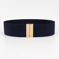 Platus elastinis diržas Vienspalvis juosmens diržas Nauja suknelė Priedai Pūkinis paltas blue gold black