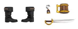 PICCODO ACTION DOLL BODY8 PLUS Pirate Style Prop Set Captain Ver. black