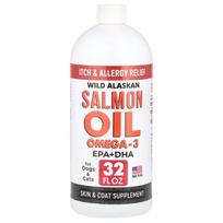 Wild Alaskan Salmon Oil Omega-3 for Dogs and Cats, 32 Fl Oz