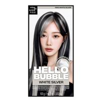 Mise-en-scène hello bubble hair dye, white silver, 1 piece gray