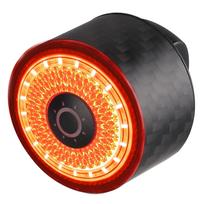 Gaciron pluošto dviračio galinis žibintas LED atsparus vandeniui IPX6 USB įkrovimas LOOP-100 (Anglies pluošto korpusas) (100 liumenų) juoda