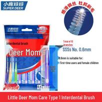 Fawnmum I-Shaped Interdental Brushes red
