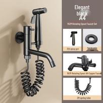 Mop Sink Faucet with Spray Gun black