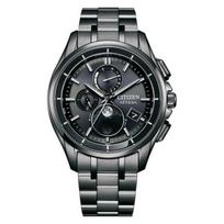 Citizen BY1006-62E ( Laikrodis ATTESA Saulės energija maitinamas Eco-Drive radijo bangomis valdomas Direct Flight Mėnulio fazės Juodo titano serija)