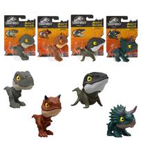 Mattel Jurassic World Chewy Dinosaurų kolekcija Judančios mini figūrėlės figūrėlės kiekvienai pilnai rinkinio amžiaus grupėms - (4 dėžutės) - - 4+ - Daugiaspalvis (986C-JDC39) orange