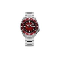SEIKO No. 5 series 100 meters waterproof Automatic Steel Strap men's watch red dial SRPK63K1 raudona