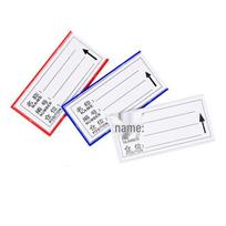 Magnetic Shelf Label Tag white