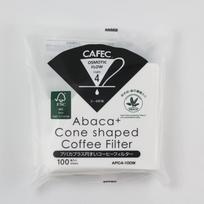 CAFEC Abaka Plus conical coffee filter for 2-4 cups, 100 pieces, 3 pack APC4-100W black