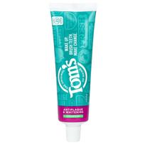 Tom's of Maine, Anti-Plaque & Whitening Toothpaste, Fluoride-Free, Spearmint, 4.5 oz (127 g) blue