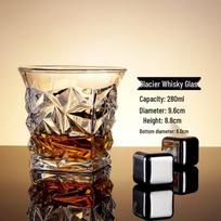 ZISIZ Crystal Glass Whiskey & Cocktail Set white