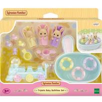 Sylvanian Family Pieno Triušiukų Trigubas Vonių Žaidimų Rinkinys 5707, 1 vnt., Populiarūs žaislai Korėjos vaikams white