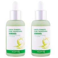 „EasyMind Green Tomato“ poras sutraukiantis porų ampulės serumas [7 porų bangų ampulė] didelės talpos 50 ml, 2 vnt. white