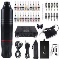 Kaukolė Ne. 1 Variklinis tatuiruočių rašiklio rinkinys studentams Skull No. 1 Motor Pen Set