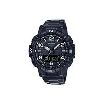 Casio Pro Trek Series PRT Outdoor Climbing Sports Watch Quartz Movement Resin Strap Men Watches Black PRT-B50YT-1 Black Dial black