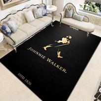J-Johnnie W-Walker viskio kilimas ir takelis modernus baras svetainė miegamasis Didelis plotas minkštas kilimas darbo kambarys prieangis prie lovos neslystantis kilimėlis 50x80cm