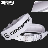 Jingpai Professional Leather Powerlifting Belt L white