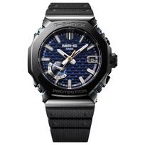 CASIO 200m atsparus vandeniui Saulės energija veikiantis Kvarcinis Mechanizmas Dervos Dirželis Laikrodis Unisex Mėlynas Ciferblatas MRG-B2100R-2A Blue Dial gray