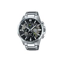 Casio Edifice Creative Earth Vandeniui atsparus Kvarcinis Mechanizmas Nerūdijančio Plieno Apyrankė Vyriški Laikrodžiai Juodas EFR-303D-1AVUPR Random Watch Box,Silver black